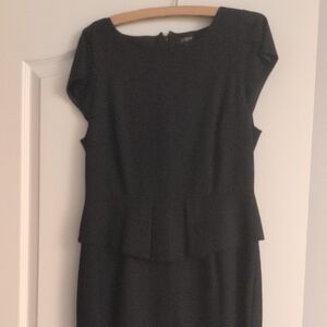 J. Crew Classic Black Midi Dress
